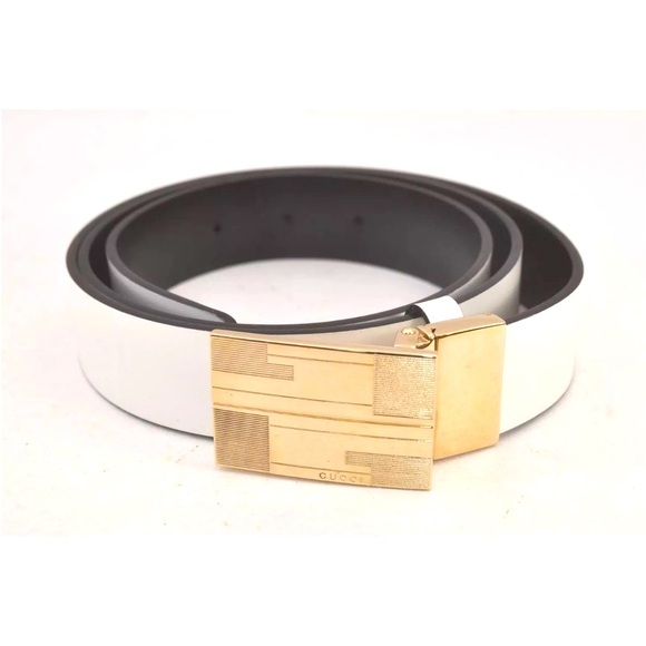 GUCCI REVERSIBLE Belt Black/White EUC - Picture 3 of 11